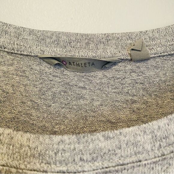Athleta Luxe Pose Gray Heathered Long Sleeve Thumbhole Top Size Small - Picture 4 of 7